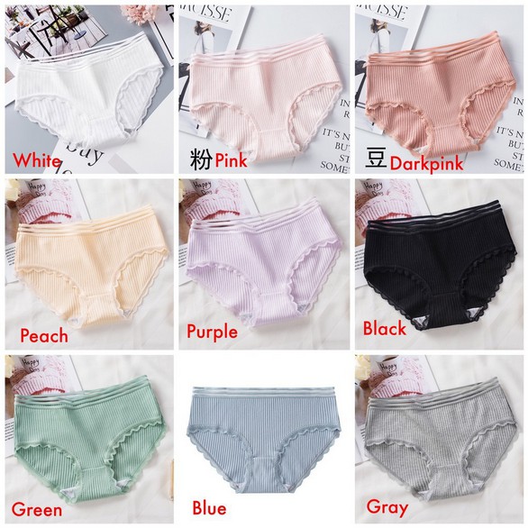 BEE - Celana Dalam Brift Seamless Mid Waist Sexy Untuk Wanita TM 891