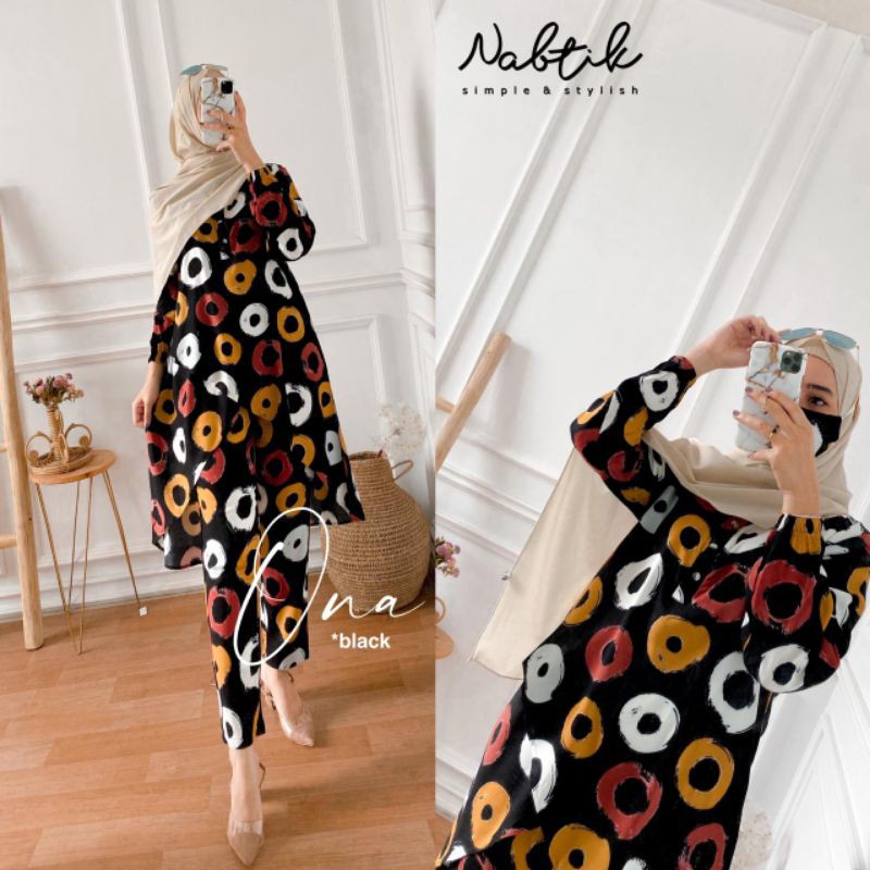 READY SETELAN WANITA MUSLIM ONA ONE SET ORIGINAL NABTIK SOLO
