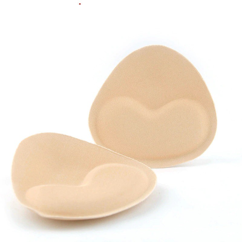 Sepasang Spons 2 pcs Nude Lembut Busa Bra Removeable Busa Pad Sponge Cup Bra / Busa Spon Pengganti