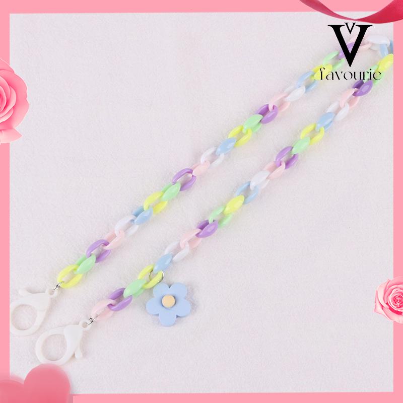 [COD]1 pcs Rantai topeng bunga resin anti selip anak-anak-FA
