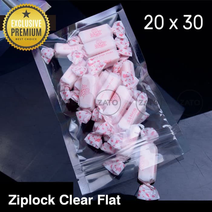 

BEST SELLER Plastik Klip CLEAR FLAT 20x30 cm | Plastik Ziplock|kemasan packaging