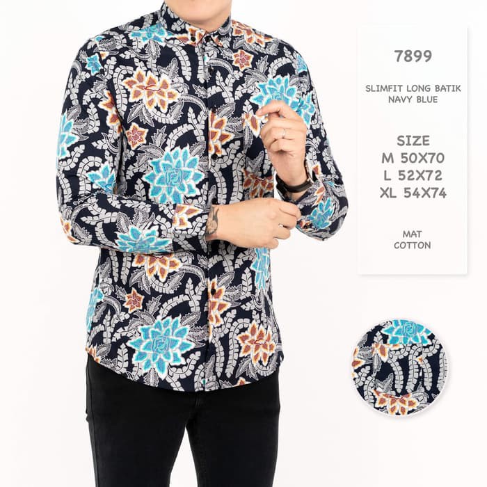 Kemeja Panjng Pria Batik Exclusive Bati Solo Batik Modren Batij K CS740 Kemeja Pria / Kemeja Panjang