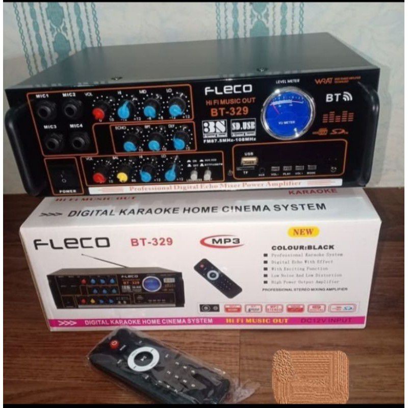 Fleco Amplifier Bluetooth Terbaru Bisa Karaokean  BT329//Ampli Fleco BT329~Super Murah Dan Canggih