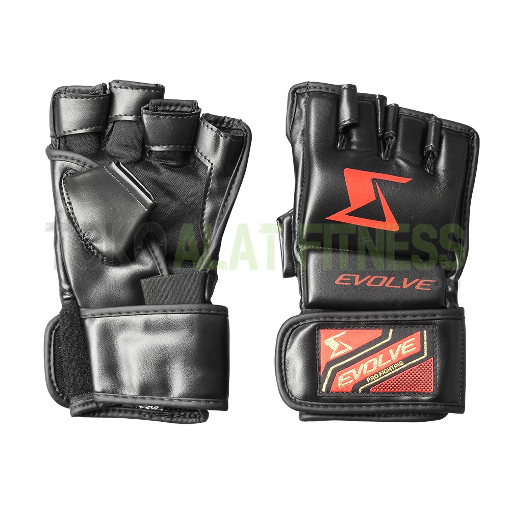 Evolve Boxing MMA Gloves Size M, Hitam