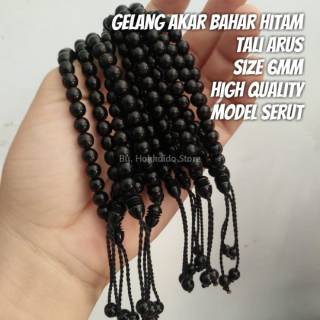  Gelang  Akar  Bahar Hitam  6mm 7mm Original Asli Shopee 