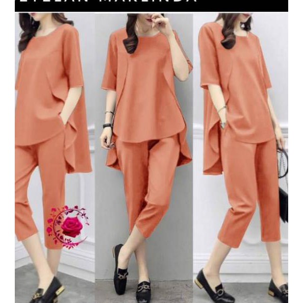 1986♨*♨* Gm ST MARLINDA stelan fashion korea stelan kekinian STELAN BAJU WANITA STELAN MOSCREPE ×