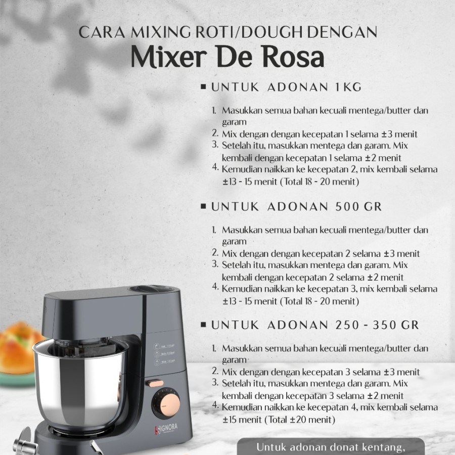 Signora MIXER DE ROSA + BONUS HADIAH KATEGORI 6!