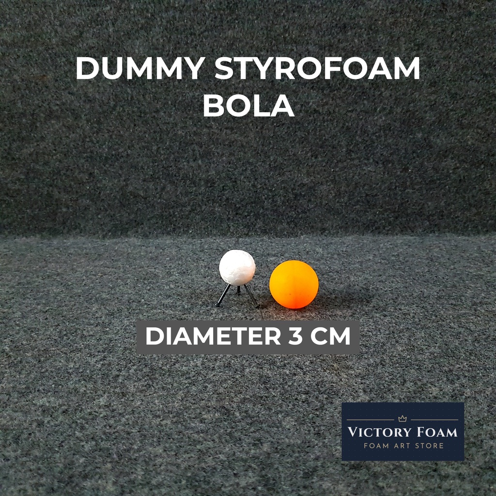 Dummy Styrofoam Bola Diameter 3cm