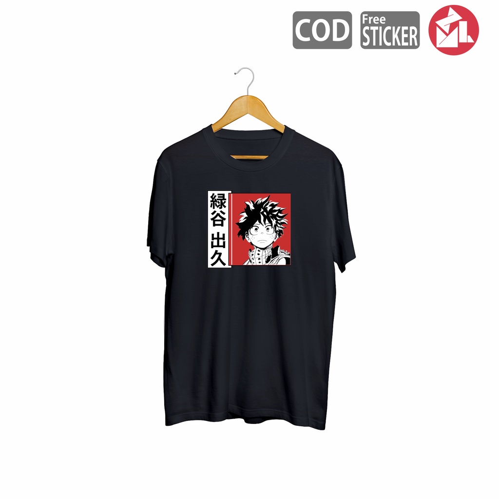 KAOS DEKU IZUKU MIDORIYA ANIME MY HERO ACADEMIA BAJU COSPLAY JEPANG PRIA WANITA POPULER JUMBO