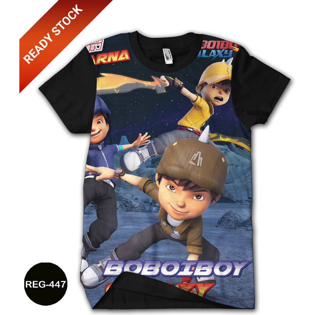 KAOS BOBOIBOY GALAXY BAJU BOBOIBOY DEWASA SERIAL TV FAVORITE ANAK #REG-447
