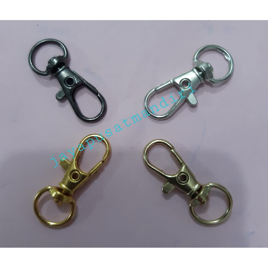 Kaitan Dompet 1 CM =Mas Muda,Black Nikel,Mas Kuning,Nikel=