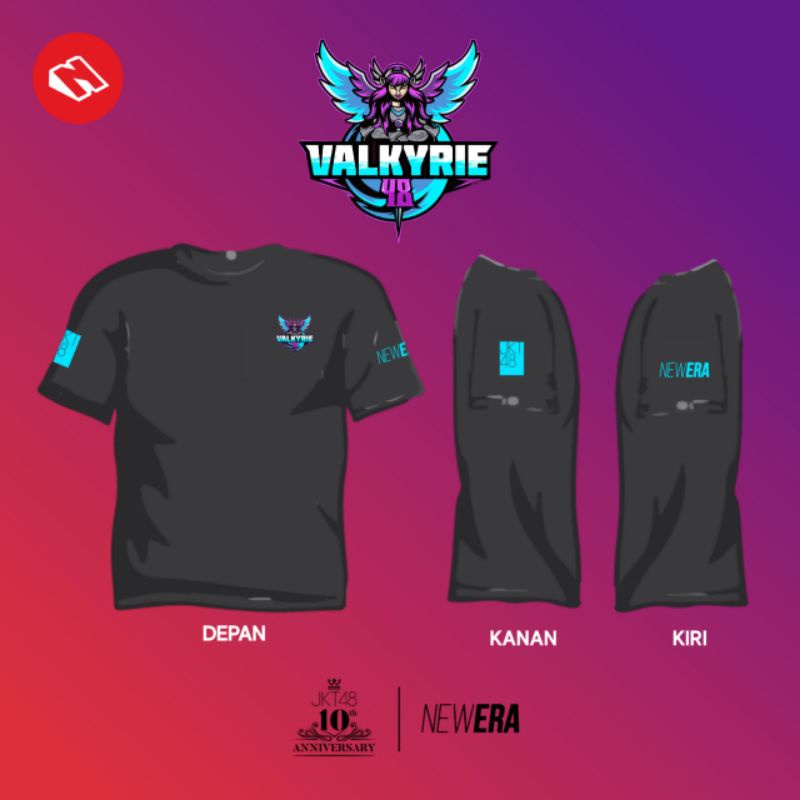 NDESIGN - JKT48 E SPORT T-SHIRT COLLECTION VALKYRIE48 APSARA48 AMAZONS48