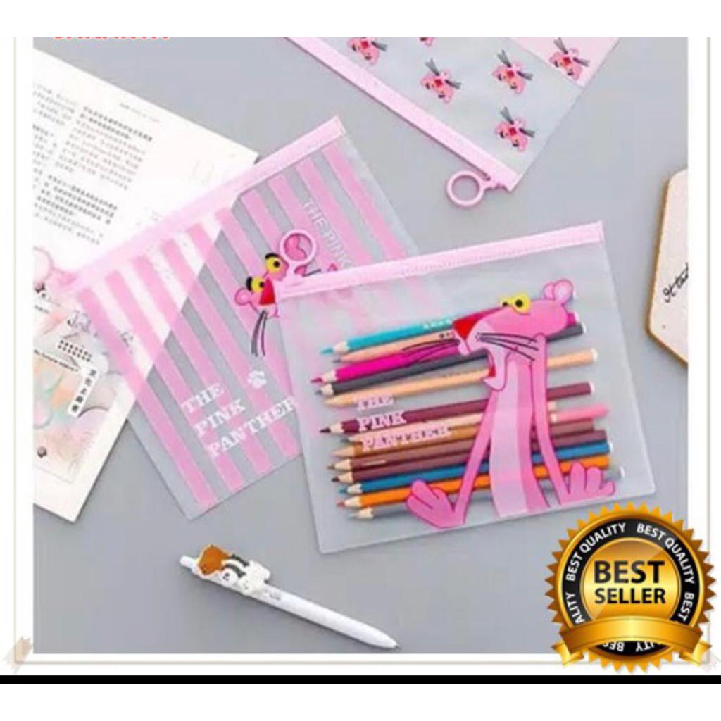 

MARIONE - Tempat Pensil Mika ZIPPERY ( 100% IMPORT ) Tas Pencil Pulpen Penghapus Tip x Kerikan Mika anak dewasa dompet mika plastik transparan