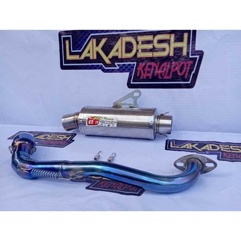 KNALPOT CLD C3 LEHER BLUEMOON (INLET 38/50) BEAT MIO VARIO AEROX SCOOPY NMAX PCX ADV LEXI GENIO DLL