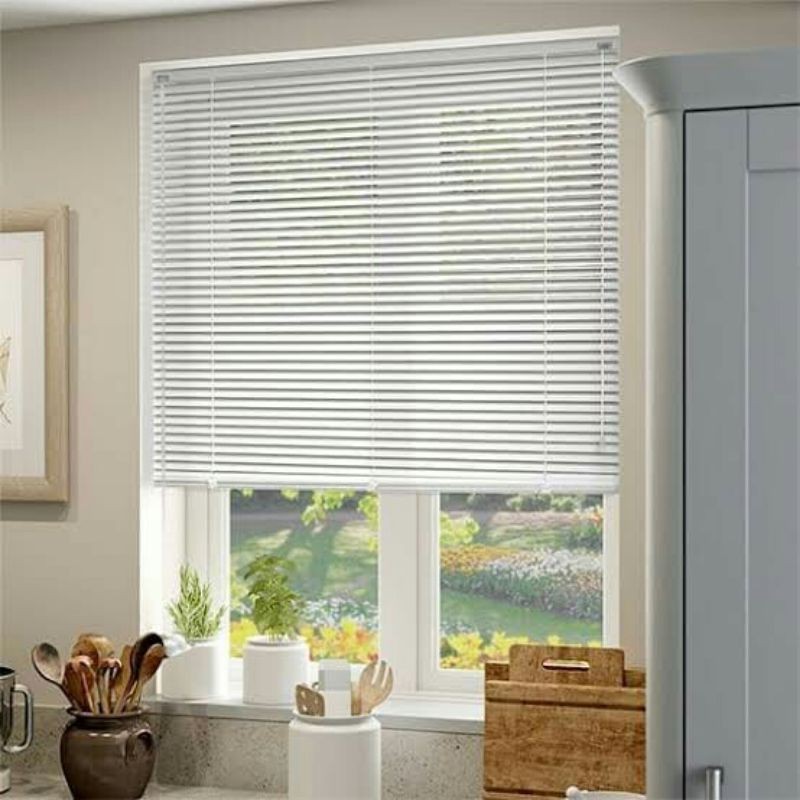 KREY TIRAI KREI GORDEN KERAI JENDELA HORIZONTAL BLIND / TIRAI GORDEN GULUNG VENETIAN BLIND ALUMUNIUM