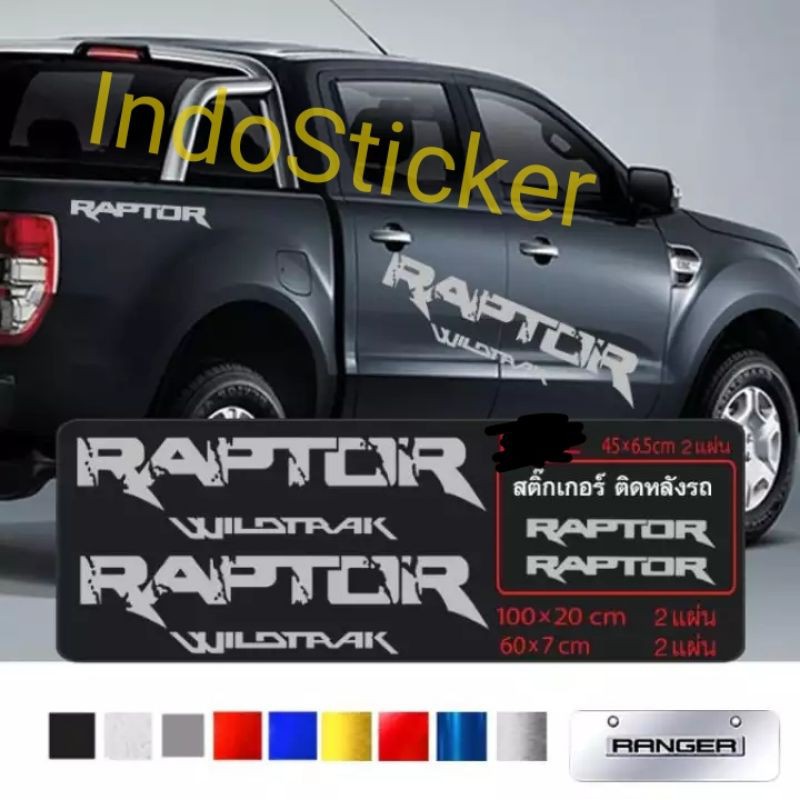 Jual Sticker stiker mobil raptor wildtrak cutting sticker ford raptor ...