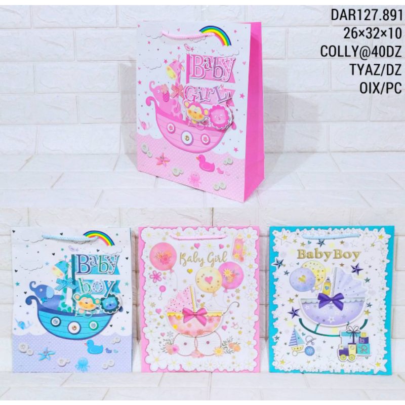 

Paper Bag|Paper Bag Tali|Paper Bag 31cm|Tas Kertas|Goodie Bag Baby