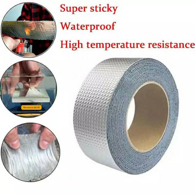 Strong aluminium foil butyl tape self adhesive waterproof UV