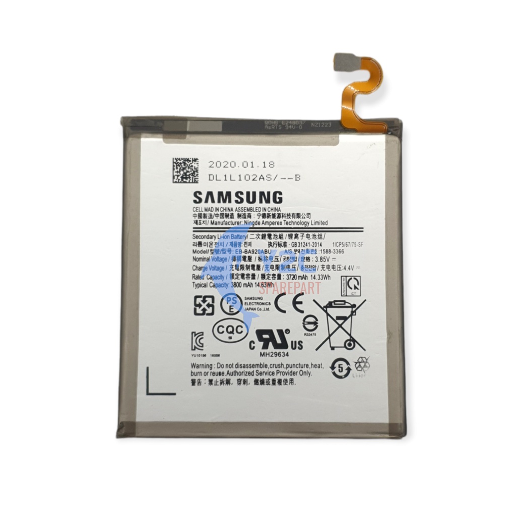 BATERAI ORIGINAL OEM SAMSUNG GALAXY A920 / A9 2018 / EB-BA920ABE / BATRE / BATERE / BATRAI / BATREI / BATU