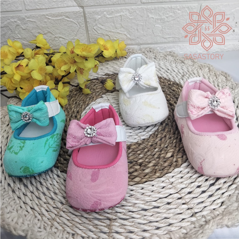 mandirishoesstore-SEPATU BAYI BABY PREWALKER PITA ANAK PEREMPUAN 0-12 BULAN FPY23