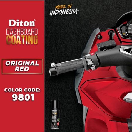 Pilok Diton Dashboard Coating 9801 Original Red / Dasbor Merah 400ml