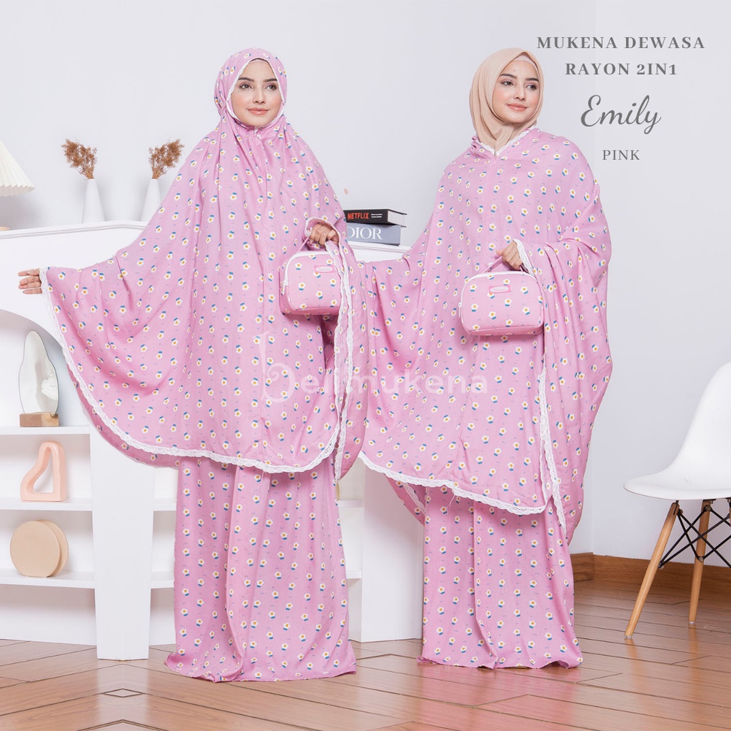 Mukena Dewasa Rayon 2in1 Emily