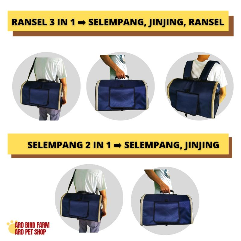 Tas kucing Pet cargo ransel 3 in 1 pet carrier tas hewan ransel anjing reptil musang kelinci  2 in 1 tas kucing astronot transparan gendong jinjing selempang