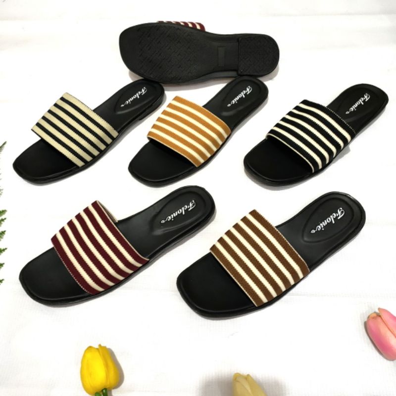 sandal wanita selop rajut  Felonie WL 01. turki import terbaru murah.