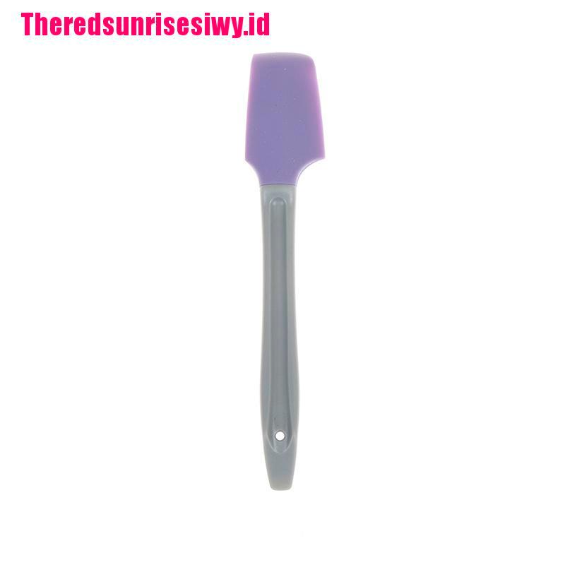 1pc Spatula Silikon Mini Untuk Mencampur Krim / Mentega / Adonan Kue