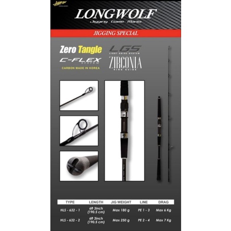 Joran Jigging Harrow Longwolf Jigging Game Spinning