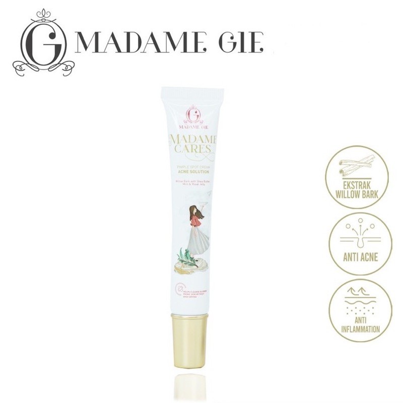 MADAME GIE CARES PIMPLE SPOT CREAM ACNE SOLUTION / MADAME GIE ACNE SPOT GEL 15ml