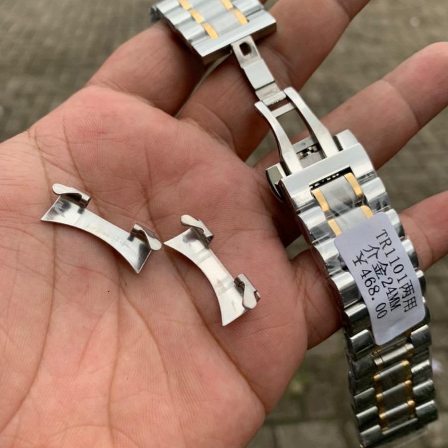 Tali Jam Tangan rante rantai Original Stenlis bisa untuk semua merek jam Strap Jam Tangan multifungi