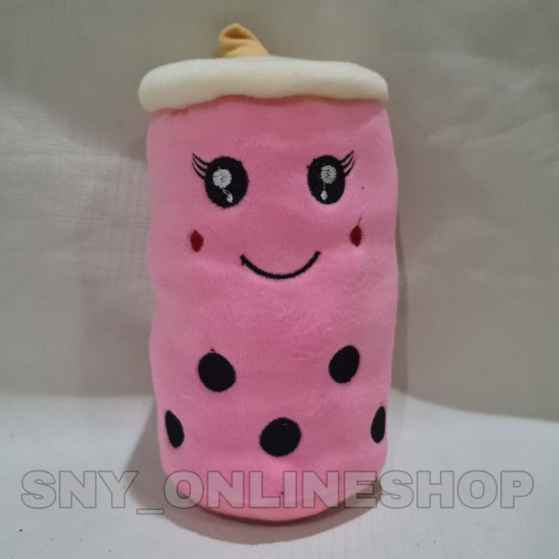 Boneka Boba / Minuman Boba / Bantal Boba Pink 25cm S