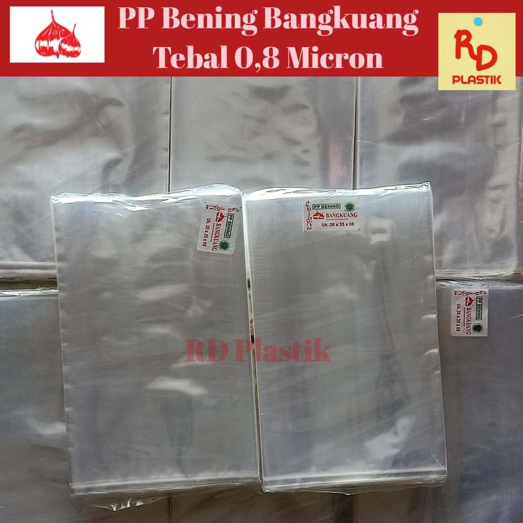 Plastik Snack PP Bening Bangkuang Tebal 0,8 Micron / Plastik PP Bening Bangkuang