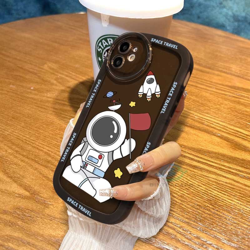 Casing TPU Redmi Note 11S 11 Pro 10C 10A 9C 9T 9A 10 5G 10S 9 8 8 Pro 7 Poco M3 X3 Pro NFC Motif Astronot