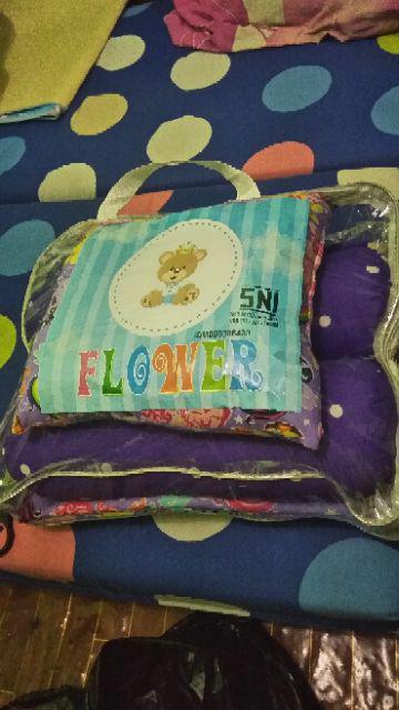 Matras Perlak Set Bantal Guling Flower/matras Perlak Set Flower