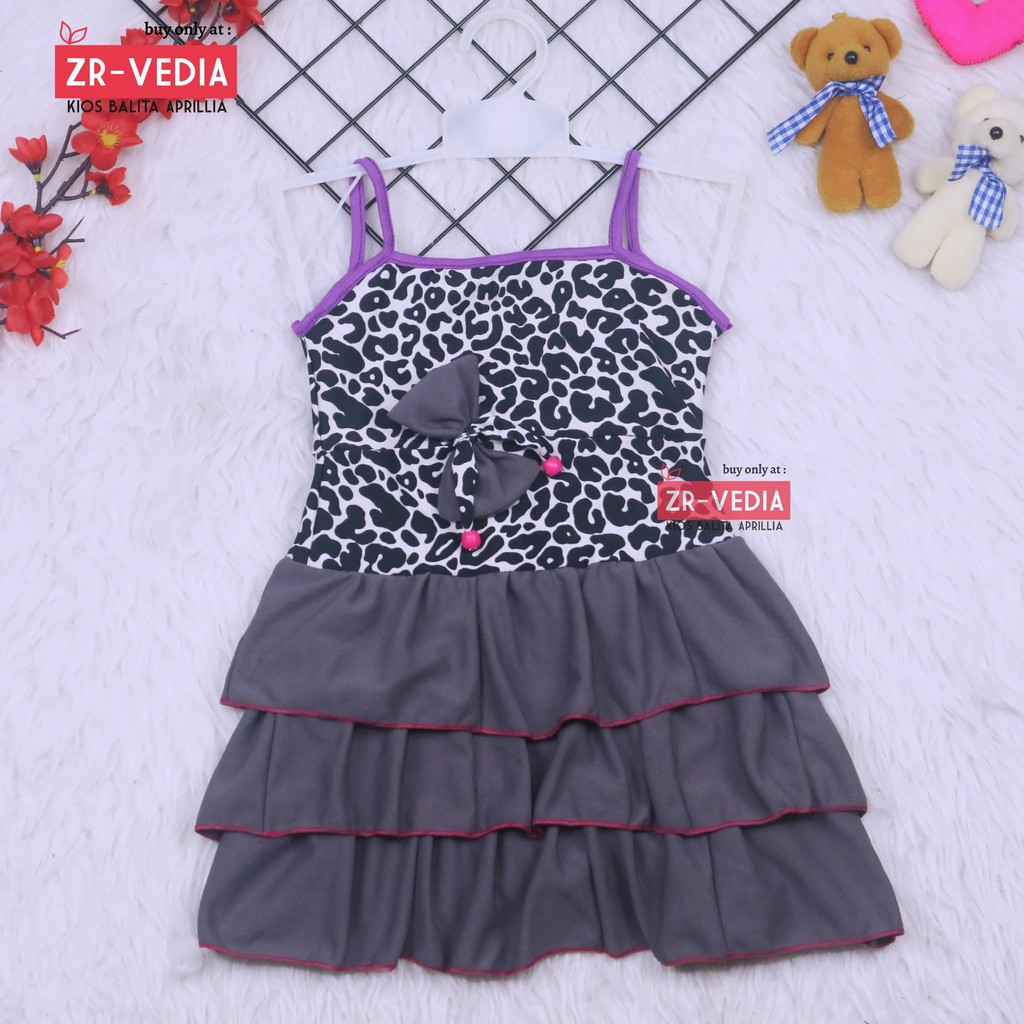 Dress Valerie uk 1-2 Tahun / Baju Anak Perempuan Murah Anak Dress Import Tank Adem Gaun Pesta