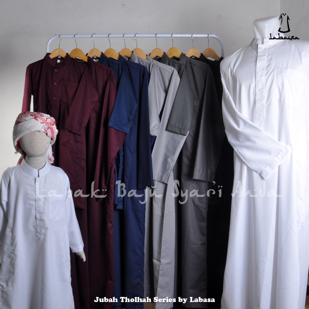 Jubah Pria Dewasa Toyobo Lengan Panjang Putih &amp; Aneka Warna | Gamis Pria Dewasa | Bisa COD