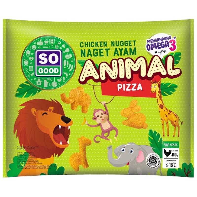 

SO GOOD CHICKEN NUGGET (animal, original) 400gr