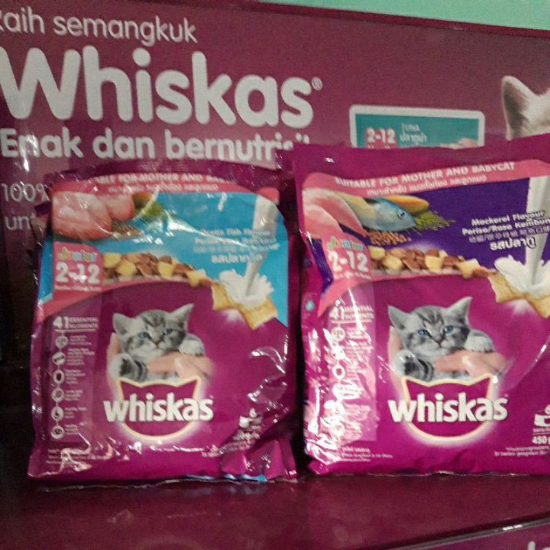 whiskas Junior 450 gr rasa ocean fis / makarel