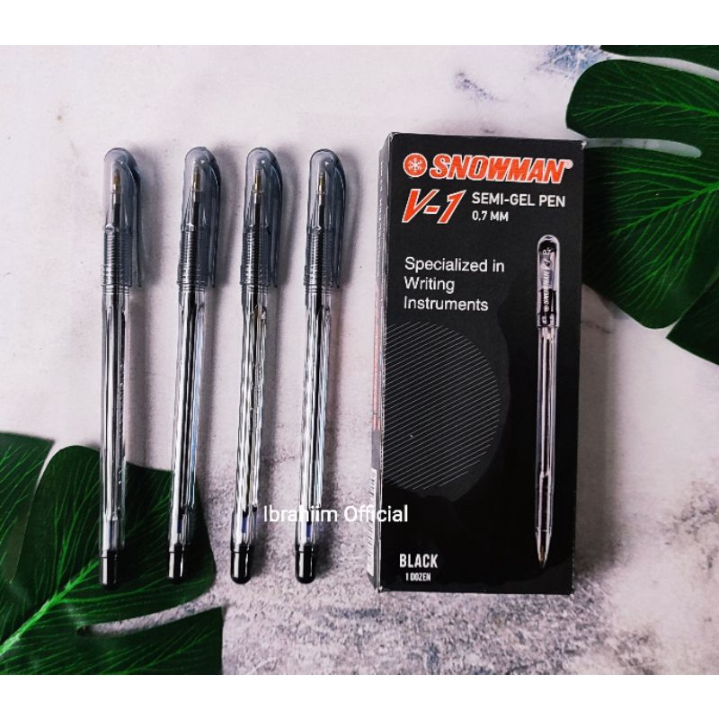 (ECER) PULPEN SNOWMAN V1 SEMI GEL PEN ECER