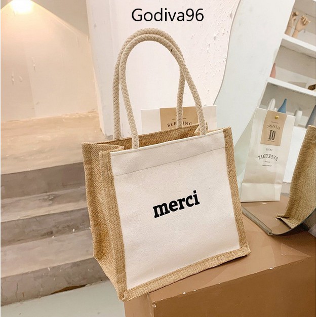 Godiva96 - MERCI SHOULDER BAG TOP HANDLE | TAS BAHU VINTAGE KOREA / KOREAN MEDAN-1