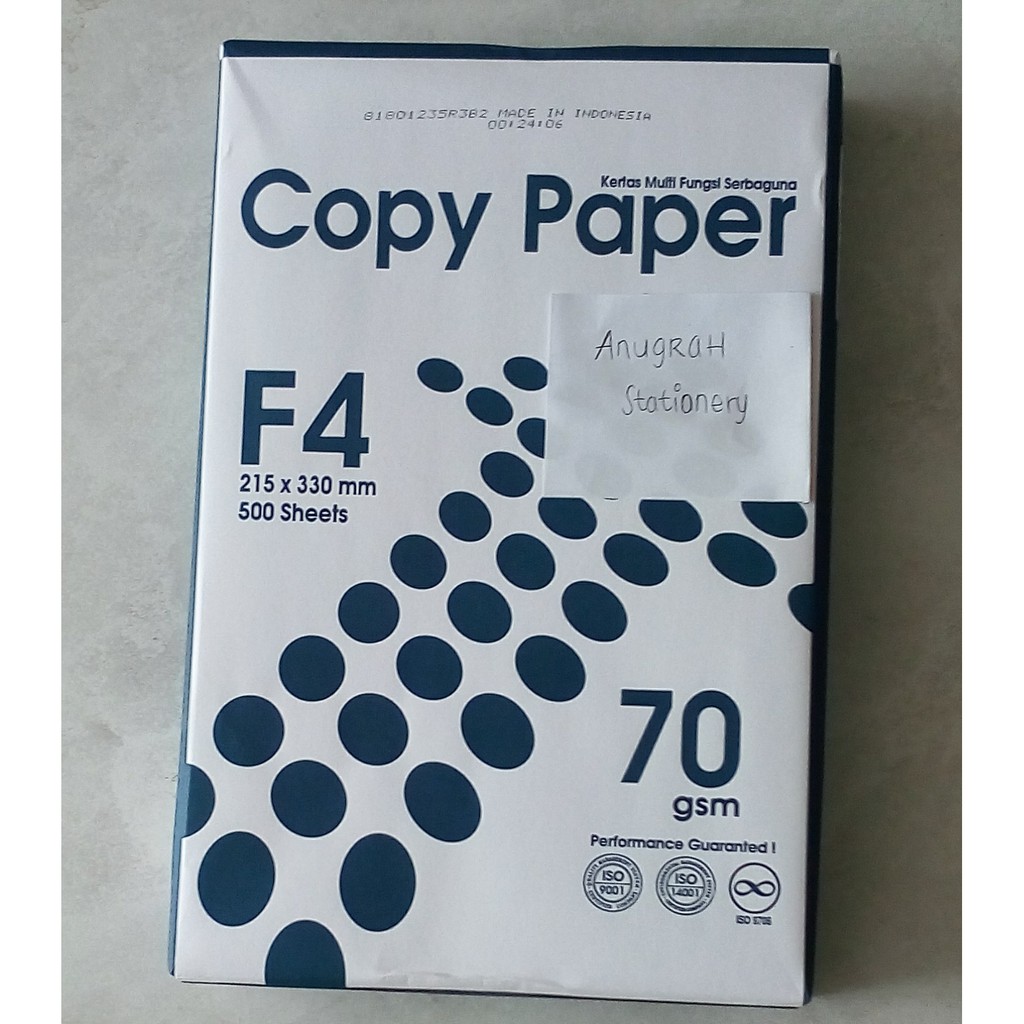 kertas HVS F4 70 gram Copy Paper