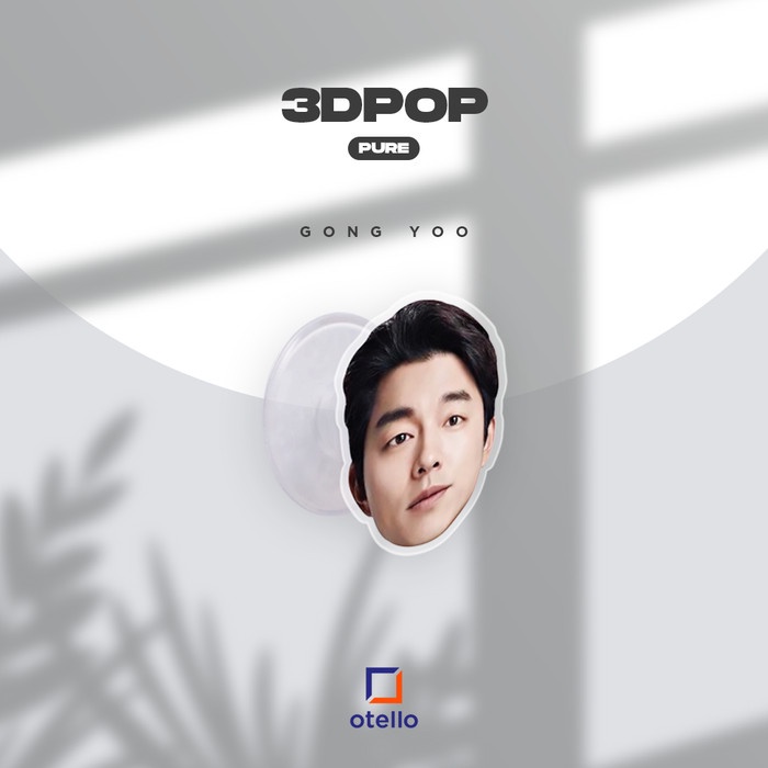 3D Pure Pop Gong Yoo Purepop Reusable Phone Grip Socket Griptok Stand