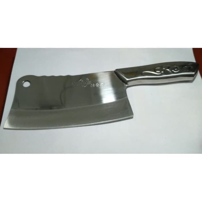 Pisau Golok Stainless TEBAL - Golok Daging Golok Dapur berat Depan