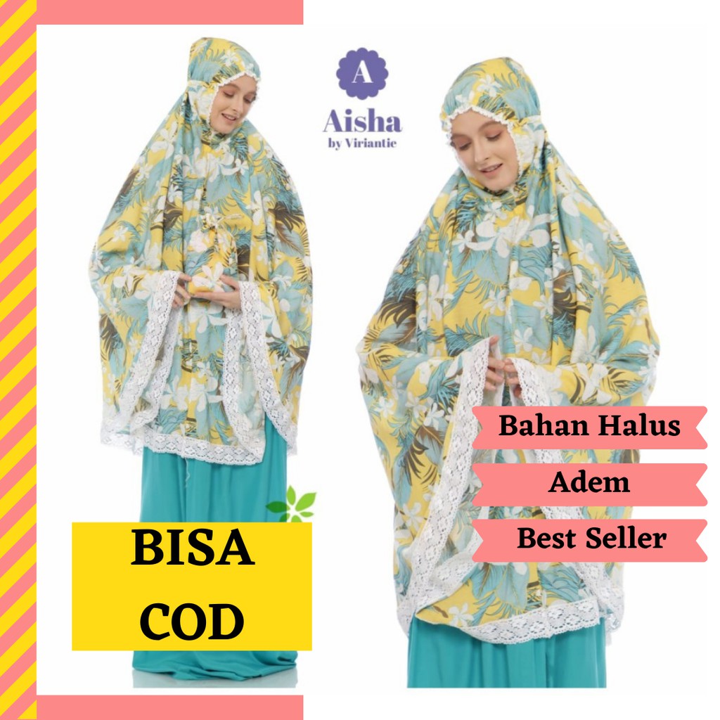 [COD] Mukena Mukenah Dewasa Putih Bahan Katun Halus Adem Bordir Tasikmalaya Premium Terbaru 2021 V6Y