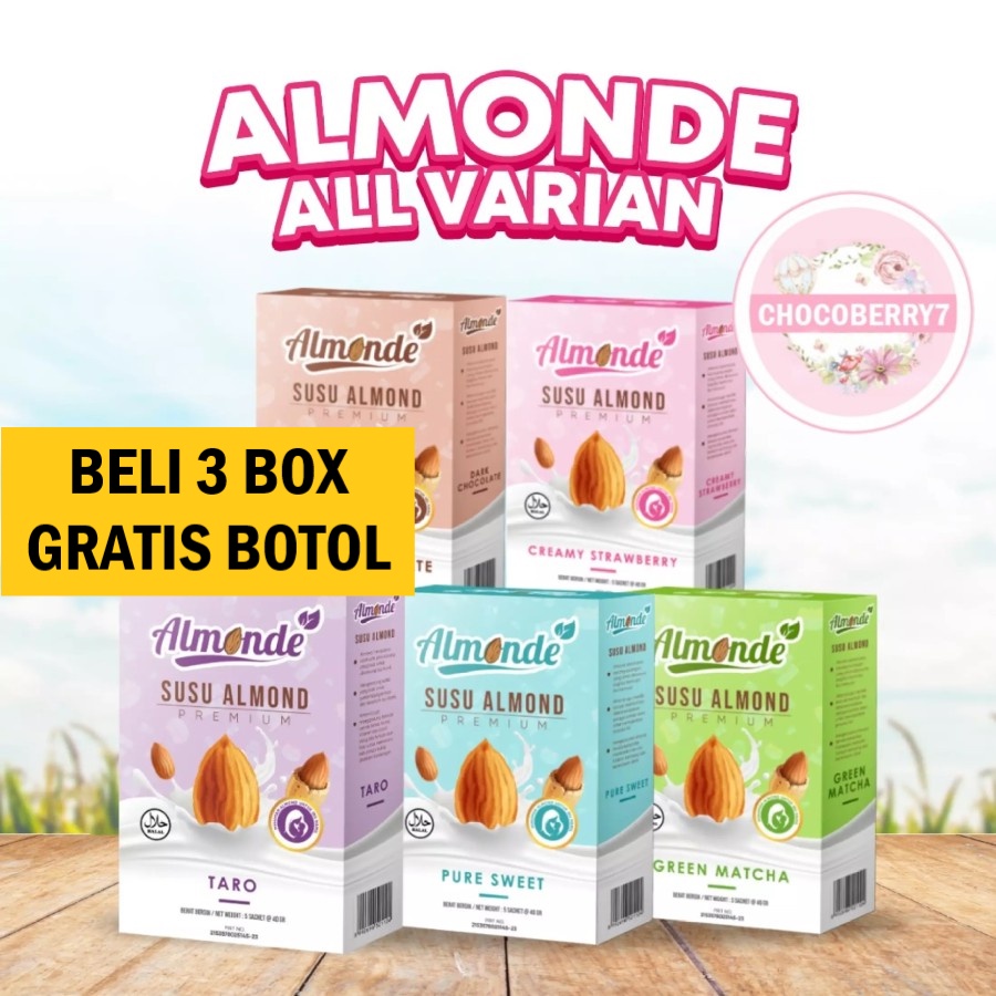 ALMONDE PREMIUM ALMOND Asi Booster Almond Premium Yummys Almond Kemasan BARU