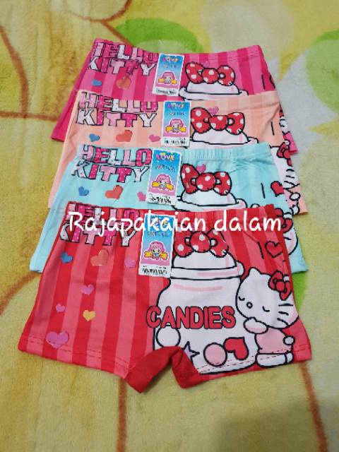 Celana Dalam Boxer anak perempuan Hello kitty