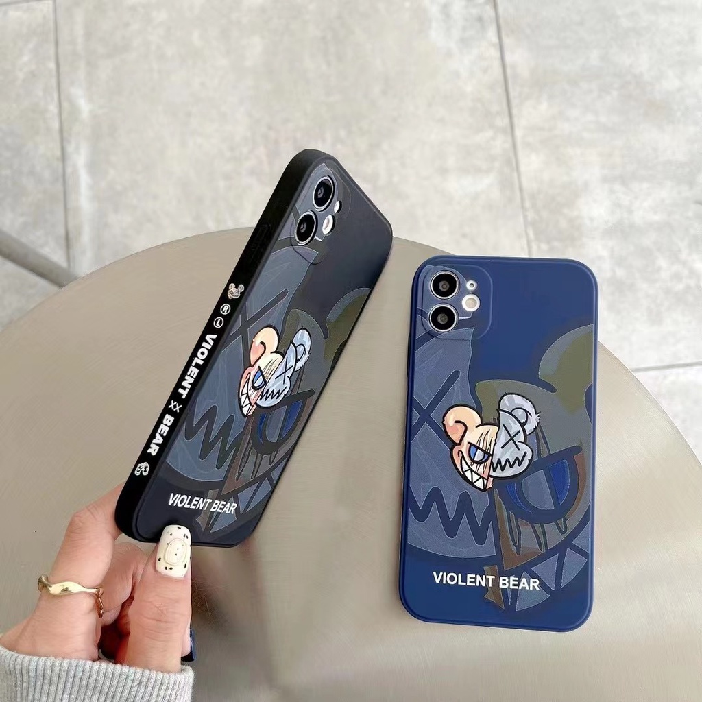 Casing iPhone 13 Pro MAX 12 Pro MAX 11 Pro MAX 7 Plus 8 Plus 7 8 X XS MAX XR 6 Plus 6s Plus Motif Violent Bear