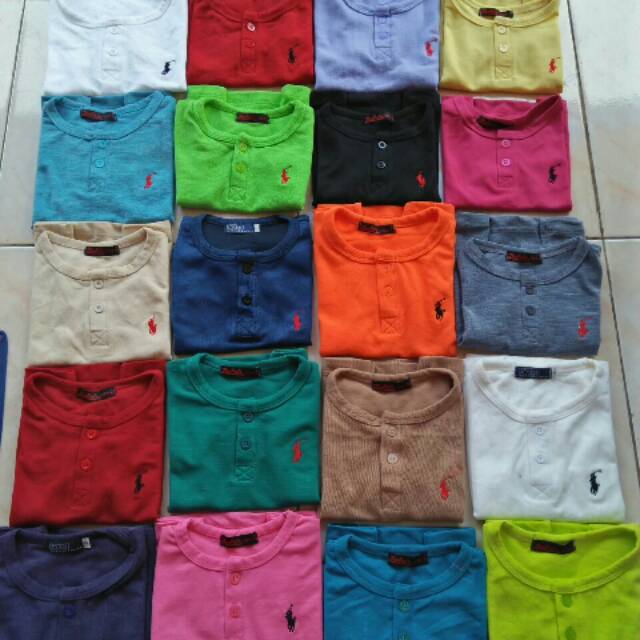 (Per 4 pcs Rp 100 rb) polo button tee 1 2 3